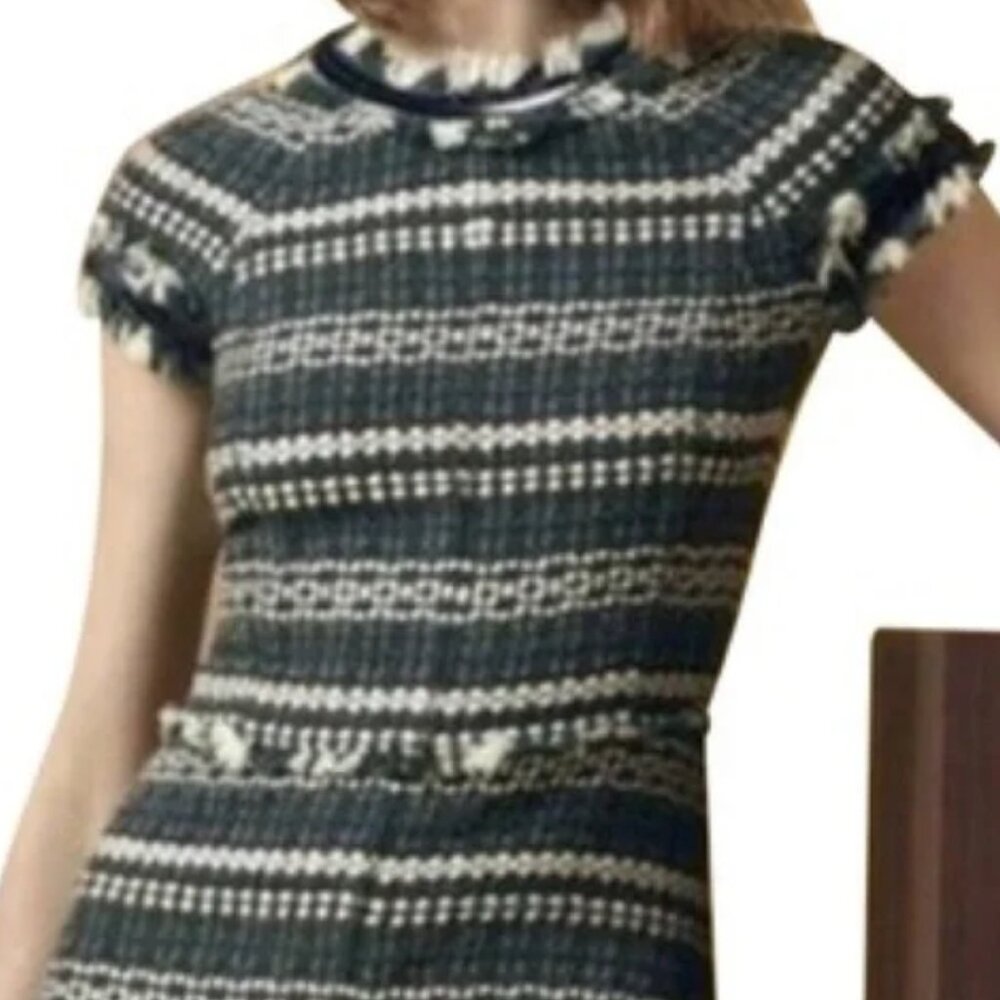 Tory Burch Black and White Mini Dress - Picture 10 of 10